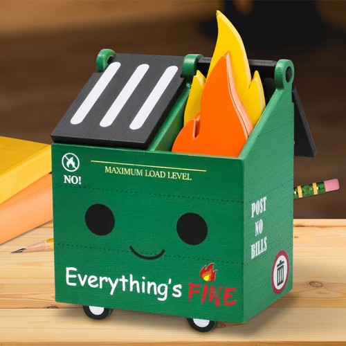Punica dumpster fire pencil - dumpster,